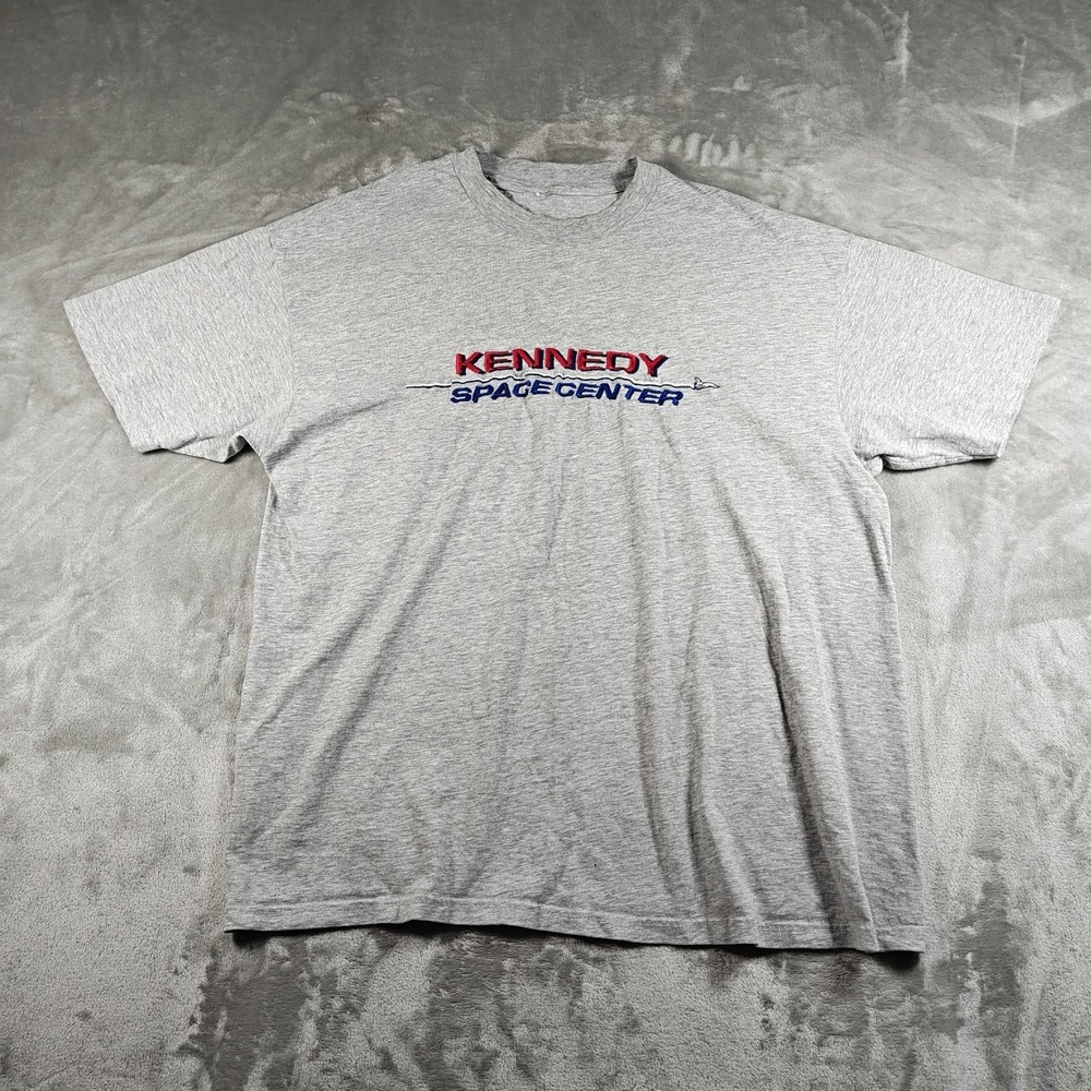 Vintage Kennedy Space Center Shirt Men Large Embroidered NASA Space Shuttle 90s